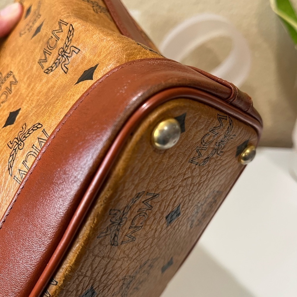 MCM VINTAGE COGNAC VISETOS HANDBAG - Picture 15 of 15